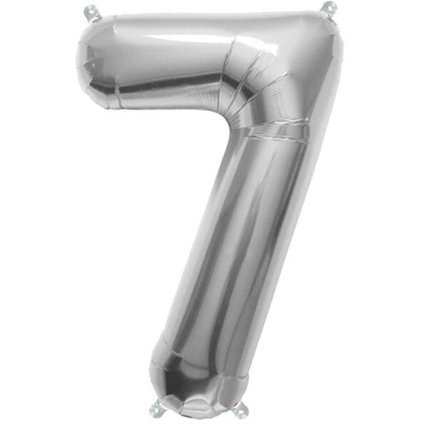 Loftus International 16 in. Number 7 Silver Balloon KV-00439